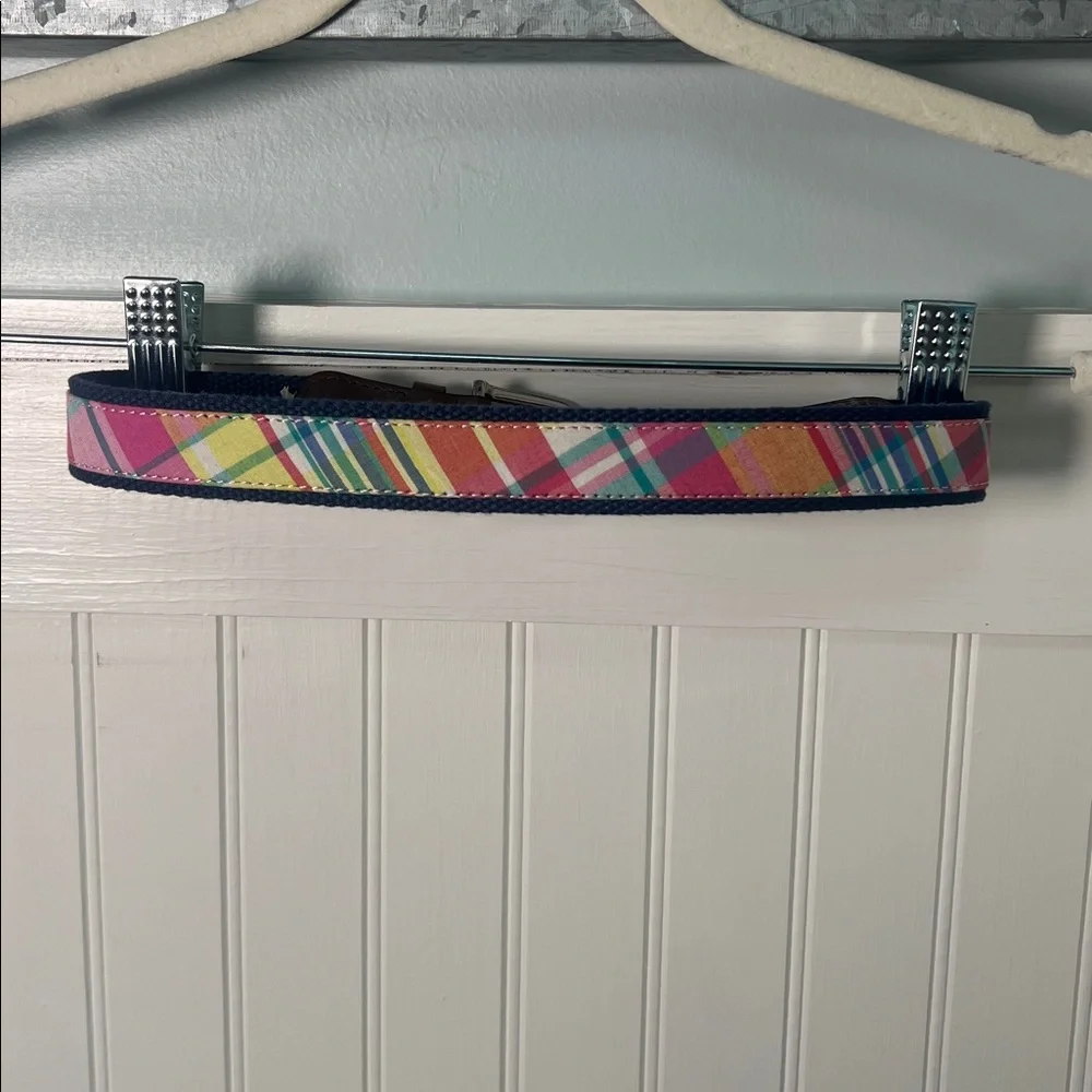 Boys belt size small 22–24 plaid